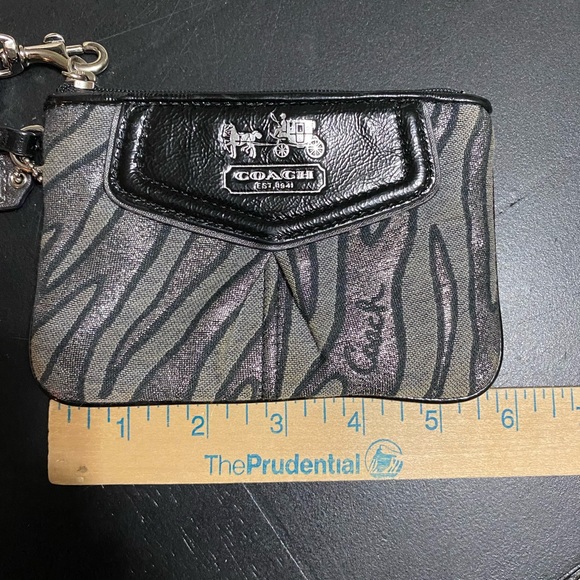 Coach Zebra Print Wristlet - Picture 4 of 6